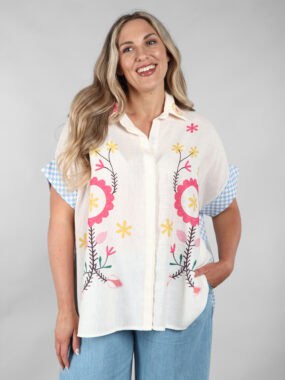 Gigham short sleeve shirt