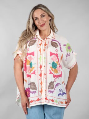Motif short sleeve shirt
