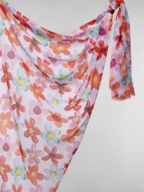 Floral lightweight scarf