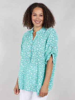 Ditsy floral v-neck top