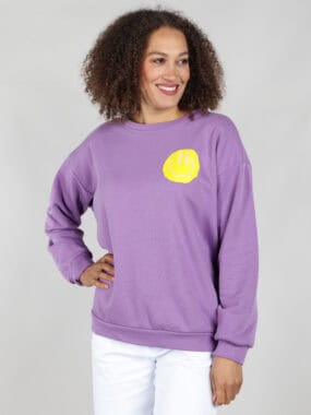 Smiley cotton blend sweatshirt