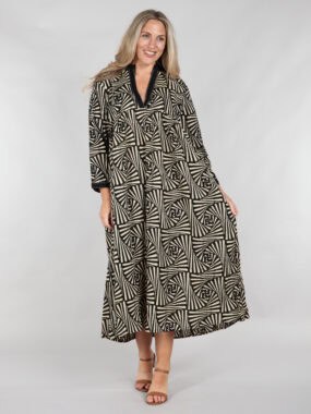 Geometric A-line dress