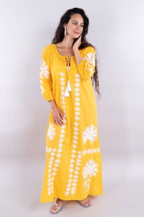 Embroidered maxi dress