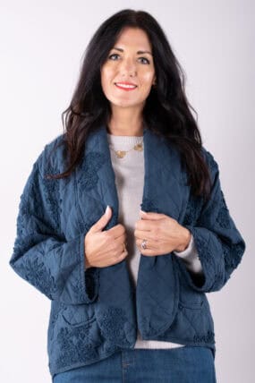 Floral Cotton Quilted Jacket