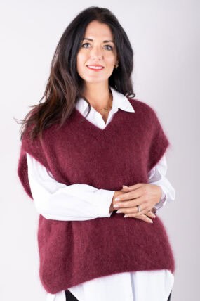 V-Neck Mohair Blend Jumper