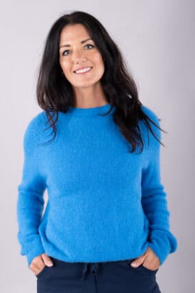 Alpaca Blend Ribbed Round Neck Classic Jumper