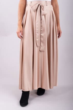 Silky Feel A-line Maxi Skirt