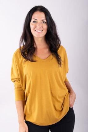 Cotton V-Neck Top