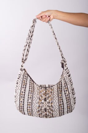 Embellished Large Hobo Shoulder Bag