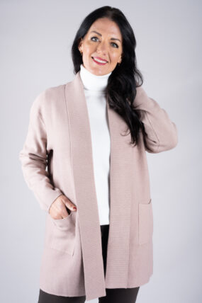 Open Shawl Knit Cardigan