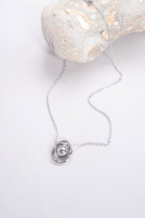 Twisted Circular Stainless Steel Adjustable Necklace
