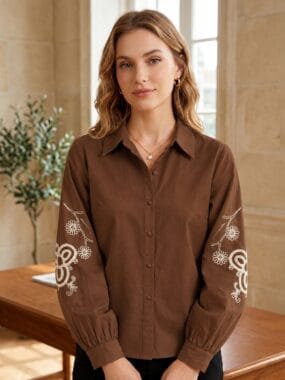 Cotton Embroidered Shirt