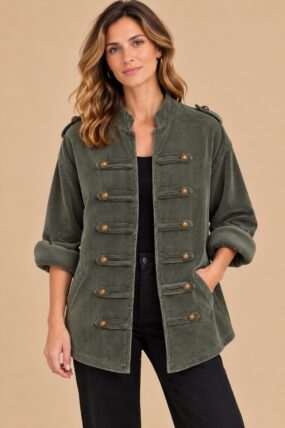 Velvet Military Jacket